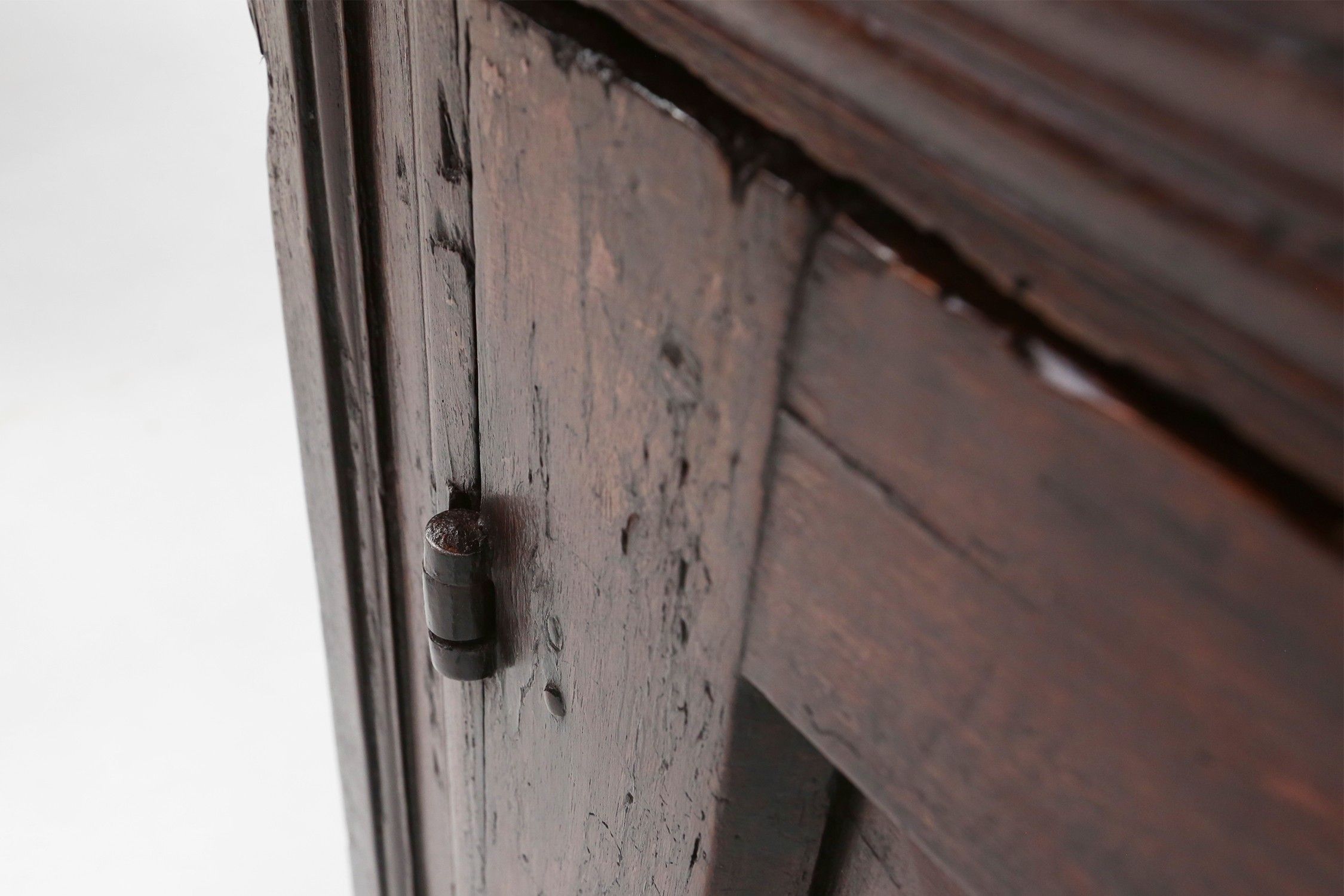 Unique 16th century French geometric sideboard in oakthumbnail